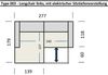 Wohnlandschaft >Wolve< elektr. Sitsverstellung, 2 Kissen, Cord rost - 277x108x179cm (BxHxT) Bild 4