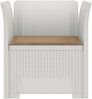 vidaXL 1-Sitzer Sessel mit Kissen Rattan-Look PP Weiß 8011862 Bild 3