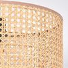 hofstein Deckenleuchte Deckenlampe Metall/Rattan/Wienergeflecht/Stoff in Schwarz/Natur/Beige, ohne Leuchtmittel, runde Deckenleuchte im modernen Boho-Design (Schirm Ø 35 cm), E27 Bild 4