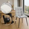 Esszimmerstuhl Tilde 2 Esszimmerstühle grau Samt Bild 4
