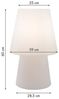 8 seasons design LED Stehlampe Shining No. 1, Dekolampe für außen (Garten, Terrasse, Balkon), LED wechselbar, E27-Fassung, warmweißes Licht, 60cm, Tischlampe - robust & langlebig Bild 2