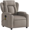 vidaXL Massagesessel Elektrisch Taupe Stoff 3204478 Bild 2