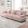 3-Sitzer-Sofa 313×77×81 cm aus Chenille modular, rosa Bild 3