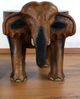 livasia Dekofigur Holzelefant mit Ablage, Hocker, Podest, Beistelltisch (20cm/30cm Höhe) Bild 3