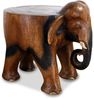 livasia Dekofigur Holzelefant mit Ablage, Hocker, Podest, Beistelltisch (20cm/30cm Höhe) Bild 4