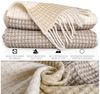 Plaid Beatriz feine Kuscheldecke Reisedecke Tagesdecke Wohndecke, ANRO, Wendedecke kuschelig-weich 130x160cm Kastanie Bild 3