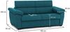 Dmora 2-Sitzer festes Sofa Pisogne, Lineares Sofa für Wohnzimmer, gepolstert, abnehmbarer Bezug, 100 % Made in Italy-Qualität, 185x95 h100 cm, Hellblau Bild 3