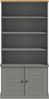 Bücherregal | Standregal Grau 85x35x170 cm Massivholz Kiefer Bild 4