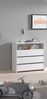 Kommode Karilynn 90x47x92 Schubladenkommode MDF Weiß Bild 4