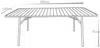 Vente-unique - MIRMANDE Garden dining set Metall Grau - B 100 cm x H 75 cm x L 200 cm Bild 5