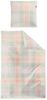 Irisette Easy Soft-Seersucker Bettwäsche 135x200 Karo kariert orange grün 8715-90 Bild 2