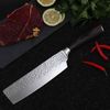 Hackmesser Nakiri Metzgermesser Edelstahlt Hammerschlag Kochmesser Allzweckmesser Bild 2