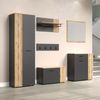 Garderobe Set Esteban in grau und Eiche Evoke 250 cm Bild 4