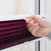 K-home Klemmfix-Plissee 55x130 cm (B x L) Bordeaux Lichtschutz +++ Moderne Crushed Optik +++ Bild 4