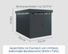 Hörmann EcoStar Euroline Gerätehaus Flachdach mit Lichtband 214 x 310 Anthrazitgrau 2-flg Bild 3