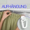 Bestlivings Gardinenschiene ( Weiß ) 90cm 3-läufig + 2er Set Rundbogen Bild 5