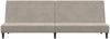 vidaXL Schlafsofa 2-Sitzer Hellgrau Samt 375732 Bild 5