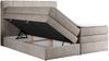 Boxspringbett, Polsterbett, Bett, Schlafzimmer - ERNI-KING - 140x200cm - Beige Stoff - H3 Bild 4
