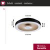 Paulmann 71178 LED Deckenleuchte Volea 32cm 3000K dimmbar Schwarz Gold IP44 Bild 5