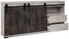Finori Sevilla 51A Sideboard, Dekor Aratinga Kiefer / Dekor Na Pali | Sideboard für Wohnzimmer | Maß: B x H x T ca. 180 x 87 x 40 cm | Sideboard mit 2 Schiebetüren, 2 Schubkästen und 1 offenes Fach Bild 3