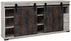Finori Sevilla 51A Sideboard, Dekor Aratinga Kiefer / Dekor Na Pali | Sideboard für Wohnzimmer | Maß: B x H x T ca. 180 x 87 x 40 cm | Sideboard mit 2 Schiebetüren, 2 Schubkästen und 1 offenes Fach Bild 4