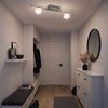 LED Deckenleuchte silber, Kugel Design opal, B 66 cm Bild 3