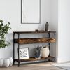 vidaXL Konsolentisch mit Ablage Räuchereiche 100x29x75cm Holzwerkstoff 837719 Bild 3