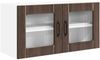 vidaXL Wandglas-Schrank PORTO Braun Eichen-Optik 80 x 31 x 40 cm 885302 Bild 2