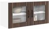 vidaXL Wandglas-Schrank PORTO Braun Eichen-Optik 80 x 31 x 40 cm 885302 Bild 3