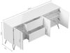 Magnolia Home Kommode Sideboard Yako 180cm 2 SoftClose 3 Türen Grafit/Eiche Front Bild 4