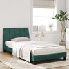 vidaXL Bett mit Matratze "Hanko" Dunkelgrün 100x200 cm Samt 3208583 Bild 3