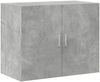 Wandschrank, Hängeschrank, Buffetschrank Betongrau 80x42,5x64 cm Holzwerkstoff Bild 2