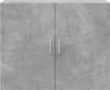 Wandschrank, Hängeschrank, Buffetschrank Betongrau 80x42,5x64 cm Holzwerkstoff Bild 4