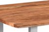 Esstisch Baumkante massiv Akazie natur 140 x 75 cm U-Gestell Silber INSA 70753868 Bild 4
