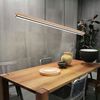 LED Pendelleuchte, Memoryfunktion, Holzoptik, H 120cm Bild 4