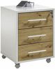 XORA 'FINITO' Rollcontainer, Holznachbildung Eiche Artisan grau, 43 x 56 x 42 cm, mit 3 Schubladen Bild 1