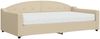 vidaXL Tagesbett mit Matratze Creme 100x200 cm Stoff 3197521 Bild 2