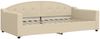 vidaXL Tagesbett mit Matratze Creme 100x200 cm Stoff 3197521 Bild 3