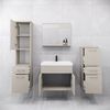 welltime Badmöbel-Set ELDA, (Komplett-Set, 5-St), Waschtisch inkl. Waschbecken, Hochschrank, Badschrank und Spiegel Bild 3