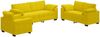 vidaXL 3-tlg. Sofagarnitur mit Kissen Gelb Samt 3324673 Bild 2