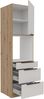 Küchen Hochschrank 60 cm SOLANO Kaschmir beige + Eiche Artisan matt Küchenzeile Küchenblock Küche Bild 2