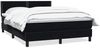 vidaXL Boxspringbett mit Matratze Schwarz 160x210 cm Samt 3316121 Bild 2