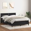vidaXL Boxspringbett mit Matratze Schwarz 160x210 cm Samt 3316121 Bild 1