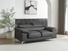 Ledersofa 2-Sitzer SOLANGE - Anthrazit Bild 3