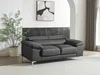 Ledersofa 2-Sitzer SOLANGE - Anthrazit Bild 2