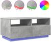 vidaXL Couchtisch mit LED-Leuchten Betongrau 90x49x40 cm 839836 Bild 2