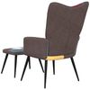 vidaXL Relaxsessel mit Hocker Patchwork Stoff [328186] Bild 5