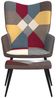 vidaXL Relaxsessel mit Hocker Patchwork Stoff [328186] Bild 3
