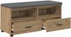 vidaXL Flurbank mit Kissen mit Regal Artisan-Eiche 100 x 38 x 46 cm 891471 Bild 5