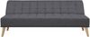 Schlafsofa Pukkila 180x86x81 cm Textil Dunkelgrau [en. casa] Bild 5